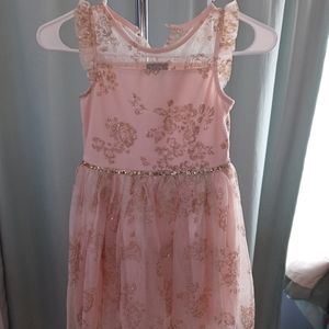 Light pink and gold glitter